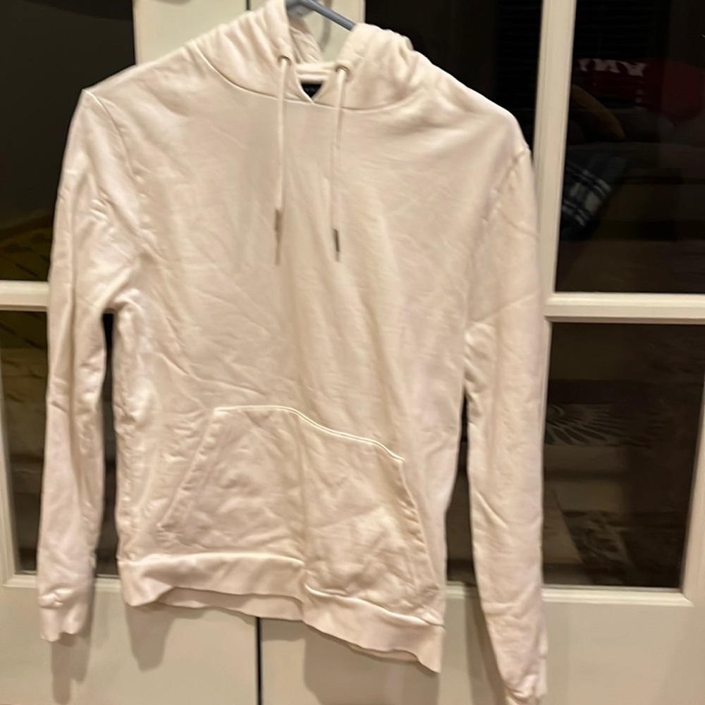 Men ASOS white hoodie. XS